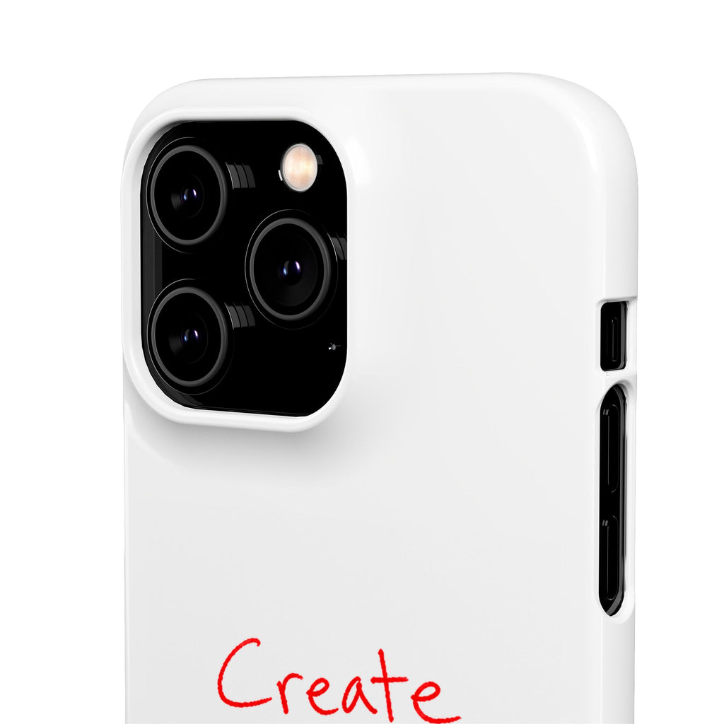 Create Your Own Luck Phone Case — Motivational Snap Case