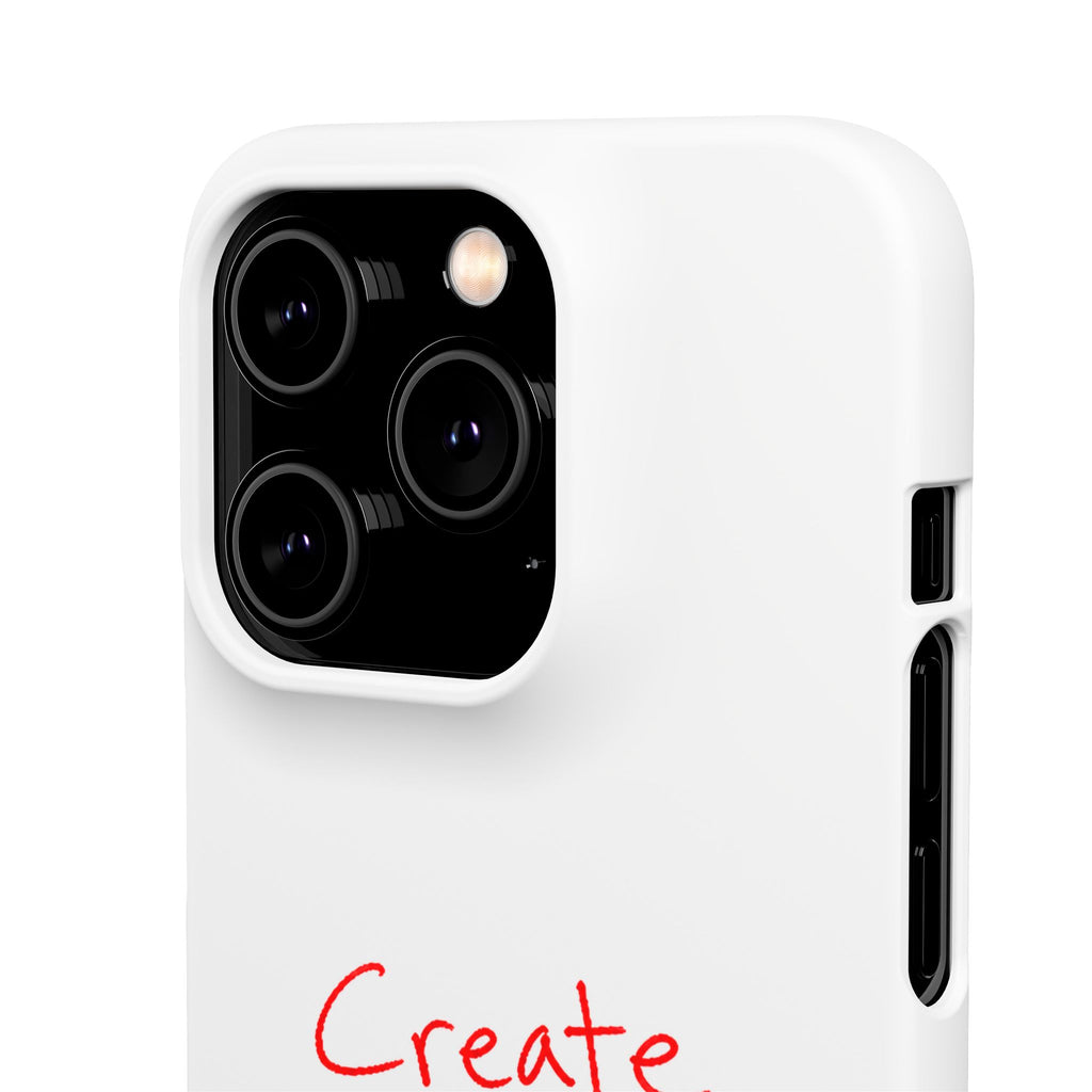 Create Your Own Luck Phone Case — Motivational Snap Case